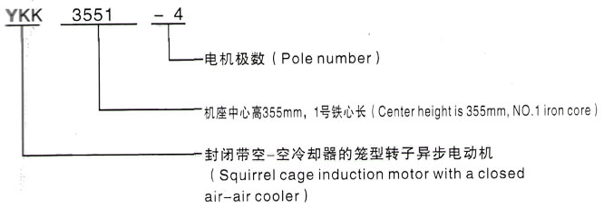 YKK系列(H355-1000)高压YKK4003-6三相异步电机西安泰富西玛电机型号说明